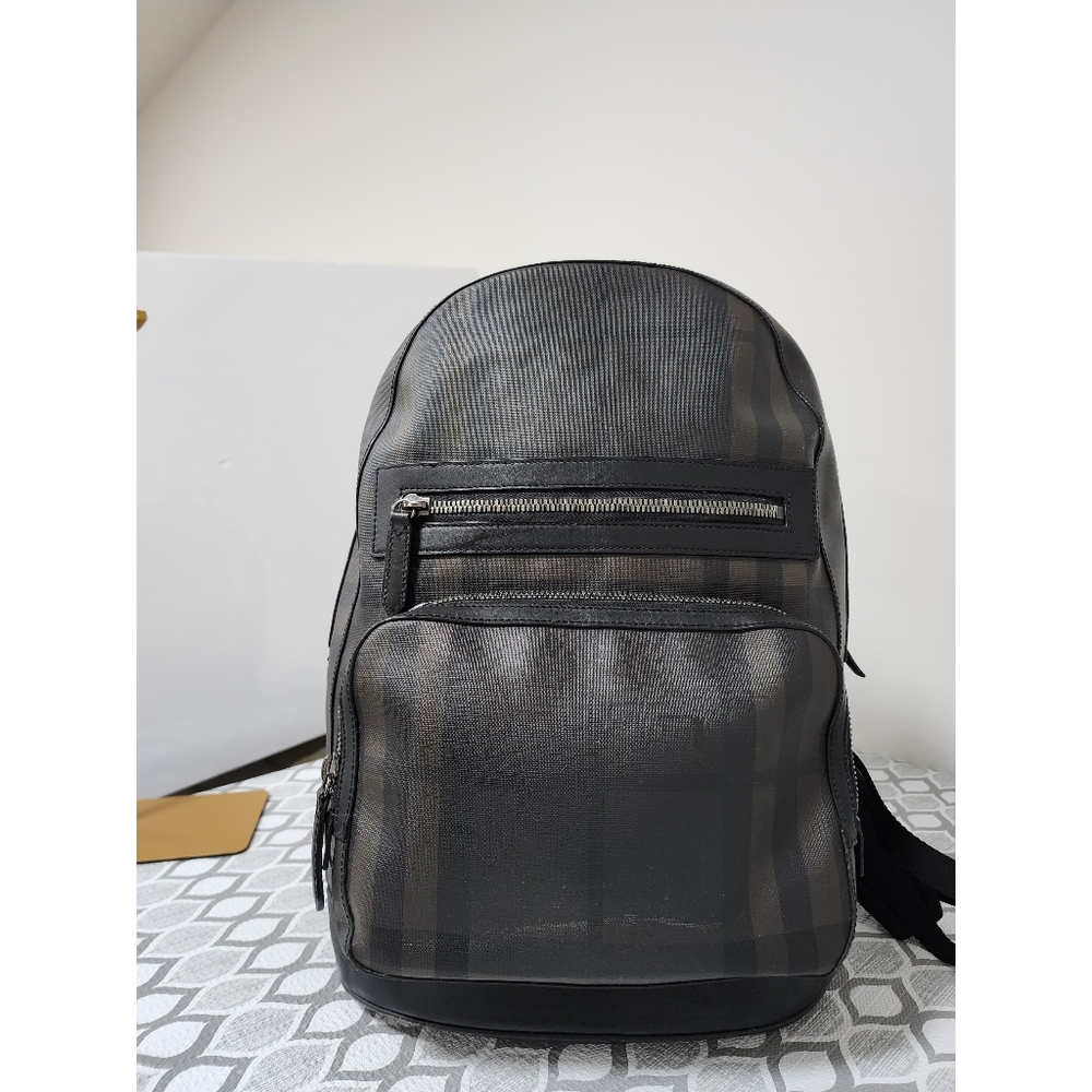 Burberry Smoked Check Backpack Black